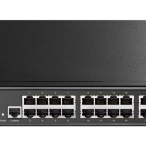 Cudy GS2024S2 tinklo komutatorius Valdomas L2/L3 Gigabit Ethernet (10/100/1000) 1U Juoda