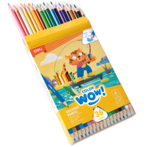Spalvoti pieštukai DELI ColorWow tribriauniai, 36 spalvų - Image 5