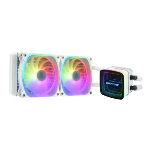 Enermax ELC-AQFA240-SQA-W Kompiuterio aušinimo sistema Procesorius Aušinimo skysčiu rinkinys 12 cm Balta 1 vnt