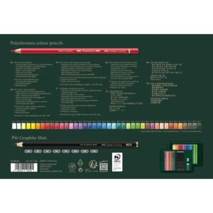 Faber-Castell Polychromos & Pitt Graphite Matt Set Multi spalvos 48 vnt - Image 2