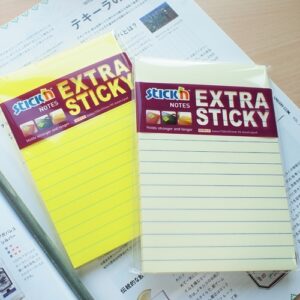 Lipnūs lapeliai Stick´N Extra Sticky 21667, 150x101mm, 90 lapelių, neoninės geltonos spalvos, linijomis - Image 3