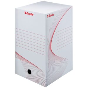 Archyvinė dėžė Esselte, 20cm, kartoninė, baltos spalvos - Image 2