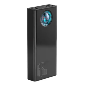 Powerbank Baseus Amblight 30000mAh, 4xUSB, USB-C, 65W juodos spalvos - Image 3