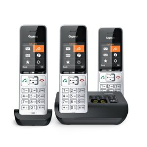 Gigaset COMFORT 500A Trio Analoginio ryšio / DECT telefonas Skambintojo ID Juoda, Sidabras - Image 1