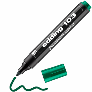 Permanentinis žymeklis Edding 103, 1,5-3mm, žalios spalvos