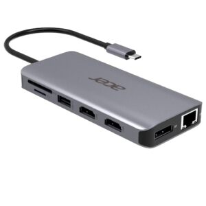 Acer 12-in-1 Type-C Dongle Vielinis USB 3.2 Gen 1 (3.1 Gen 1) Type-C Sidabras - Image 3