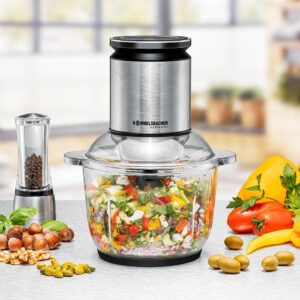 Rommelsbacher MZ 600 elektrinė maisto pjaustyklė 2 L 600 W Juoda, Nerūdijančiojo plieno - Image 3