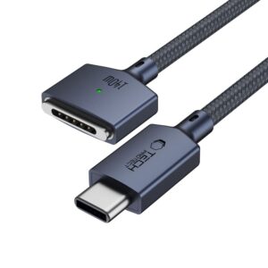 Tech-Protect MMC01 UltraBoost MAGNETINIS MACBOOK KABELIS TYPE-C Į MAGSAFE 3 140W 200CM TAMSIAI MĖLYNAS - Image 2