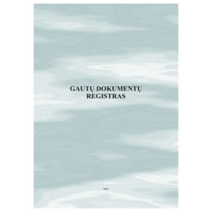 Gautų dokumentų registras, A4, 36 lapai - Image 2