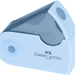 Drožtukas Faber-Castell Sleeve, su konteineriu, vienos skylės, įvairių spalvų