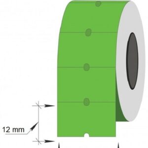 Kainų etiketės 21,5x12, stačiakampės, 1000vnt, žalios spalvos - Image 2