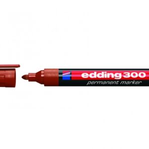 Permanentinis žymeklis Edding 300, apvaliu galiuku, 1,5-3mm, rudos spalvos