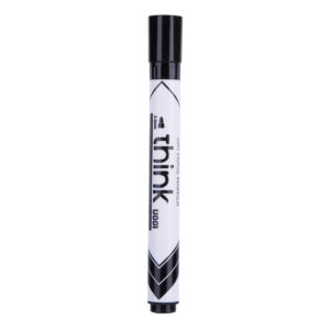Žymeklis baltai lentai Deli U00120 juodas, apvalus galiukas 2,0 mm - Image 3