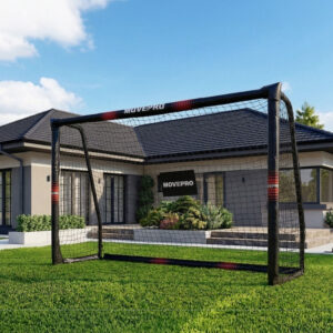 Futbolo vartai su tinklu 240x160x85 cm, MOVEPRO - Image 3