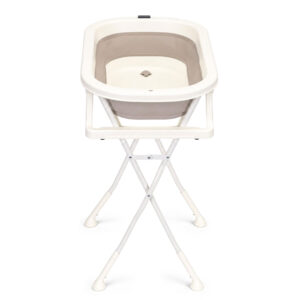 Foldable baby bathtub on stand with drain and LCD thermometer ECOTOYS - Image 3