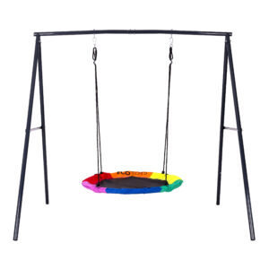 Vaikiškos sodo sūpynės „lizdas“ 100 cm plieninis rėmas, ECOTOYS - Image 3