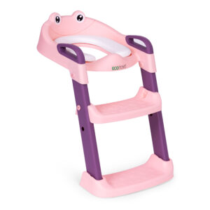 Vaikiška klozeto sėdynė su laipteliais ir kopėčiomis, rožinė, ECOTOYS - Image 3