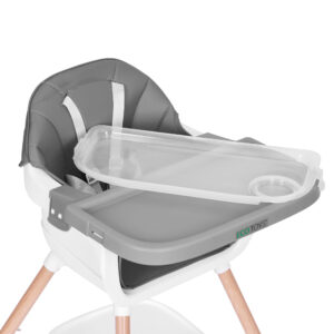 Vaikiška maitinimo kėdutė 2-in-1, pilka, ECOTOYS - Image 3