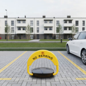 Sulankstomas parkavimo užraktas 40 cm su raktu, nuotolinio valdymo pulteliu ir signalizacijos sistema - Image 3