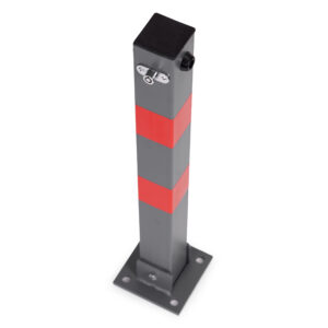 Sulankstomas parkavimo stulpas 60 cm su raktu ir šviesą atspindinčiomis juostomis - Image 3