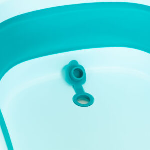 Baby Bathtub Travel Foldable with Drain Blue ECOTOYS - Image 3