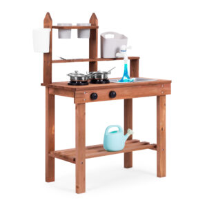 Children's outdoor mud kitchen made of fir wood ECOTOYS - Image 3