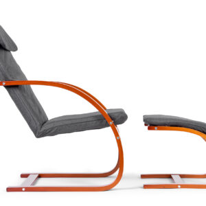 Finnish Rocking Chair with Footrest Recliner for Living Room ModernHome - Image 3