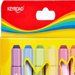 Kietos dažų lazdelės Keyroad, pastelinės, 6 spalvos