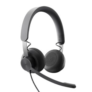 Logitech 981-000870 Ausinės be mikrofono ir ausinės su mikrofonu Laisvų rankų įranga Vielinis Su lankeliu Skambučiai / muzika C tipo USB Grafitas - Image 3