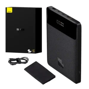Powerbank Baseus Blade 20000mAh 2xUSB, 2xUSB-C + cable USB-C  100W juodos spalvos