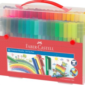 Flomasteriai Faber-Castell Connector felt-tip, 80 spalvų
