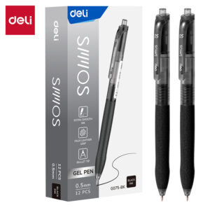 Gelinis rašiklis DELI SMMOS G075 0,5 mm juodos spalvos