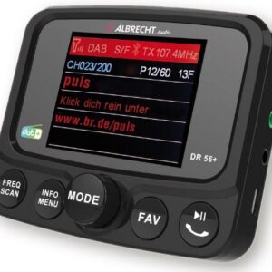 Albrecht DR 56+ DAB+ Automobilis Skaitmeninis Juoda