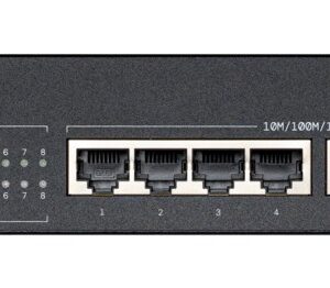 GS-1208P Ne-valdomas Gigabit Ethernet (10/100/1000) Maitinimas per Eternetą (PoE) 1U Juoda - Image 1