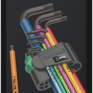 Wera 950 Spkl9 Hex-plus Hex Key Set L formos šešiakampių raktų komplektas Metrinis dydis / imperinis dydis 9 vnt - Image 2