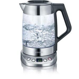 Severin WK 3479 elektrinis virdulys 1,7 L 3000 W Juoda, Nerūdijančiojo plieno