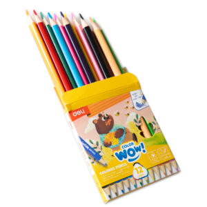Spalvoti pieštukai DELI ColorWow tribriauniai, 12 spalvų - Image 6