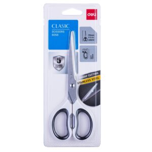 Žirklės DELI 6058 17.5cm soft touch įv. spalvų - Image 2
