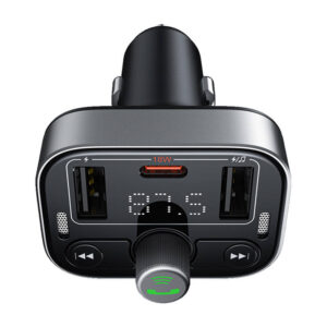 FM Transmitter Baseus S-09 Pro, Bluetooth juodos spalvos - Image 3