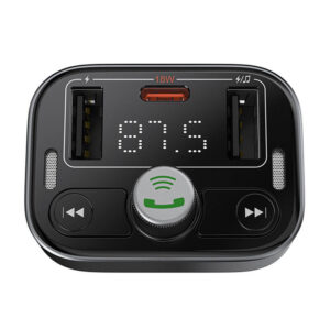 FM Transmitter Baseus S-09 Pro, Bluetooth juodos spalvos - Image 4
