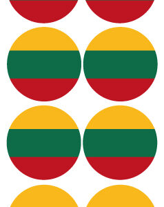 Lipdukai Charlot (Lietuvos vėliava, apvalūs)