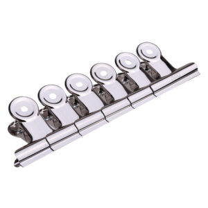 Metalinis spaustukas DELI 51mm sidabrinės spalvos 6vnt/pak - Image 2