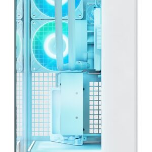 ARCTIC Xtender VG White (Clear Glass) „Midi Tower“ Balta - Image 2
