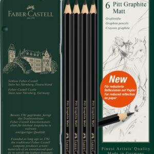 Pieštukų rinkinys Faber-Castell Pitt Graphite Matt, 6 dalių - Image 2