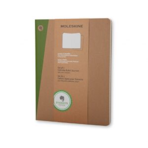 *Užrašų knygutė Moleskine Evernote 19x25cm, linijomis, minkštu viršeliu, 2vnt/pak, rudos spalvos