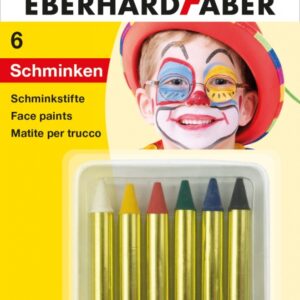 Dažai-kreidelės veidui EberhardFaber, trumpos, 6 spalvų