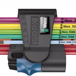 Wera 967/9 TX XL L formos šešiakampių raktų komplektas Metrinė 9 vnt