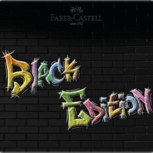 Spalvoti pieštukai Faber-Castell Black Edition, 24 ryškių spalvų, metalinėje dėžutėje - Image 2