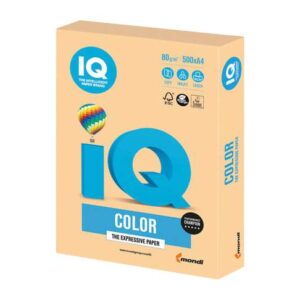 Spalvotas biuro popierius IQ,A4,160g,  GO22, auksinės spalvos, 250 lapų