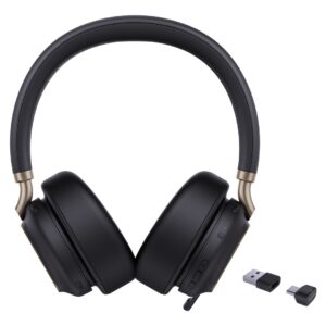 Yealink BH76 Plus UC USB-C/A Laisvų rankų įranga Bevielis Su lankeliu Skambučiai / muzika USB Type-C / USB Type-A Bluetooth Juoda